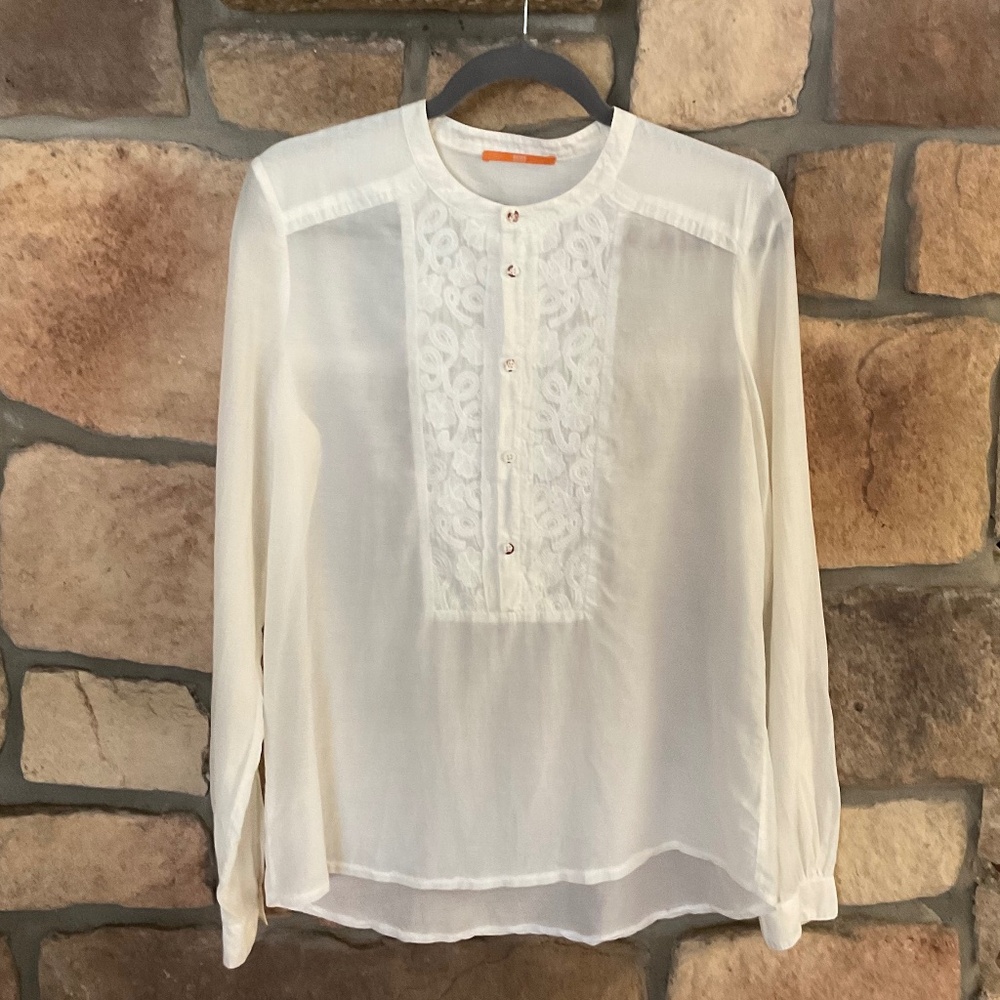 Boss Hugo Boss women long sleeve blouse size M